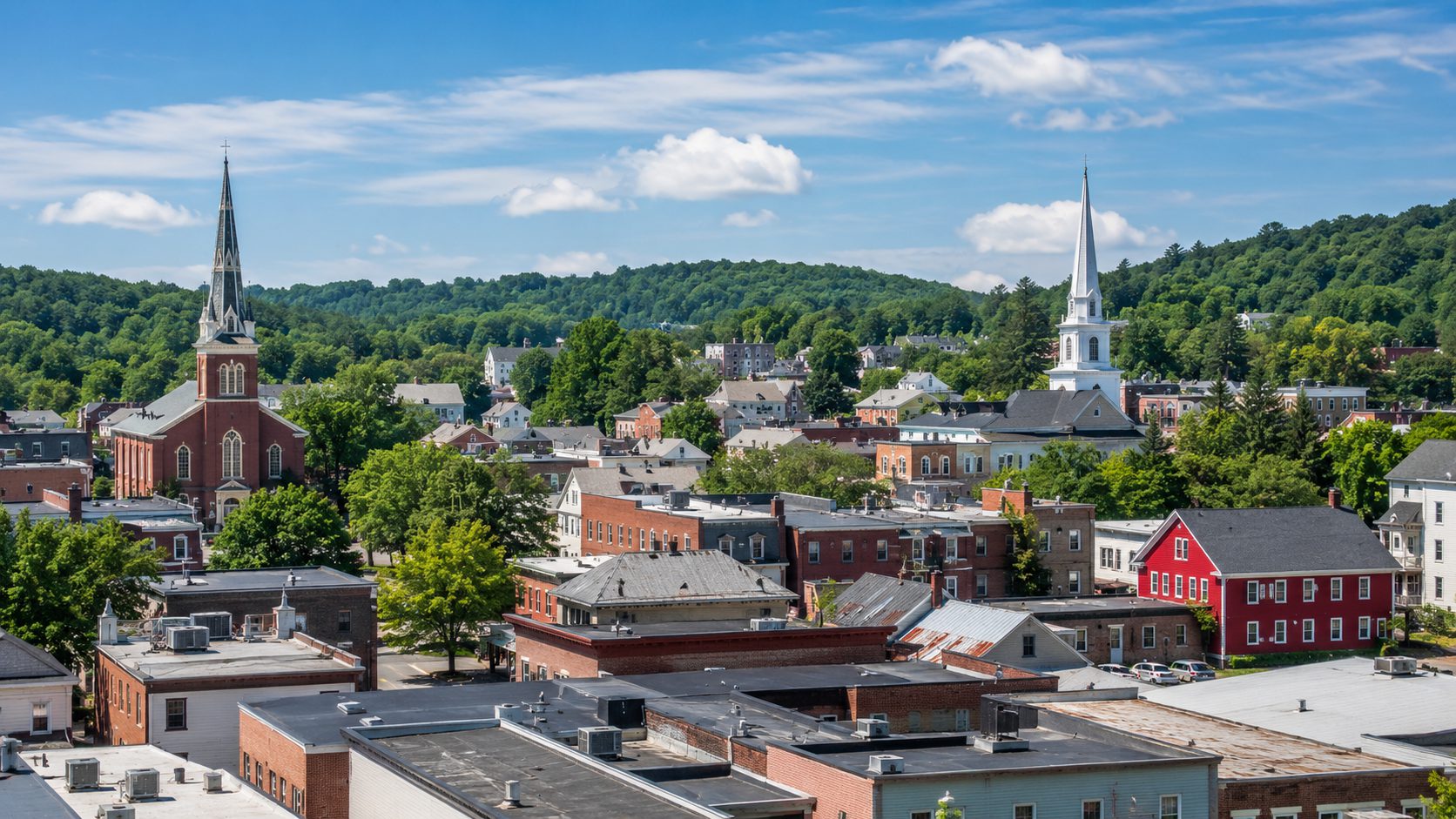 Commercial building in Northern Vermont evaluated during a property-condition inspection